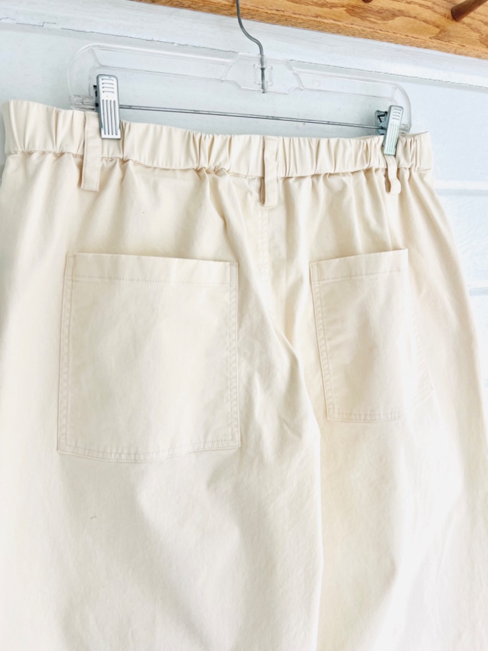 RUTI Slouchy Twill Barrel Pants in Ecru - 14 - Picture 7 of 14